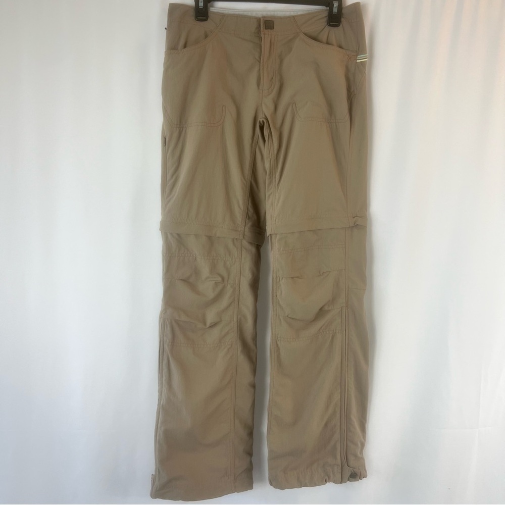 Women's Mountain Hard Wear Pants with Zip Off Legs - Size:6Tan Convertible Pants